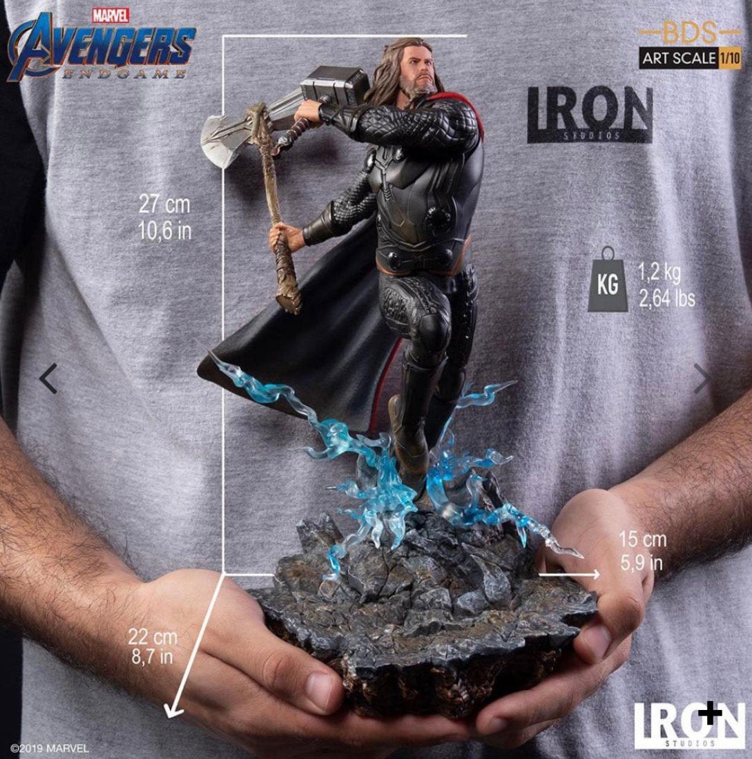 Iron Studios: Thor 1/10 (Endgame), Ophalen of Verzenden, Zo goed als nieuw, Fantasy