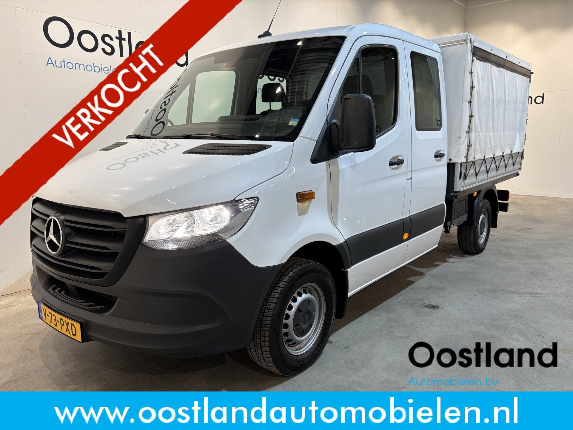 Mercedes-Benz Sprinter 317 CDI L2 RWD DC Open Laadbak met Hu, Gebruikt, 4 cilinders, Wit, Mercedes-Benz