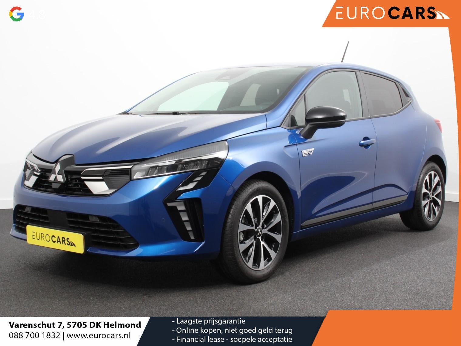 Mitsubishi Colt 1.6 HEV Automaat Intense DEMO ! Navigatie Ap, Stof, Gebruikt, 4 cilinders, Blauw