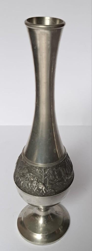 Vintage pewter vaas, Antiek en Kunst, Antiek | Vazen, Ophalen of Verzenden