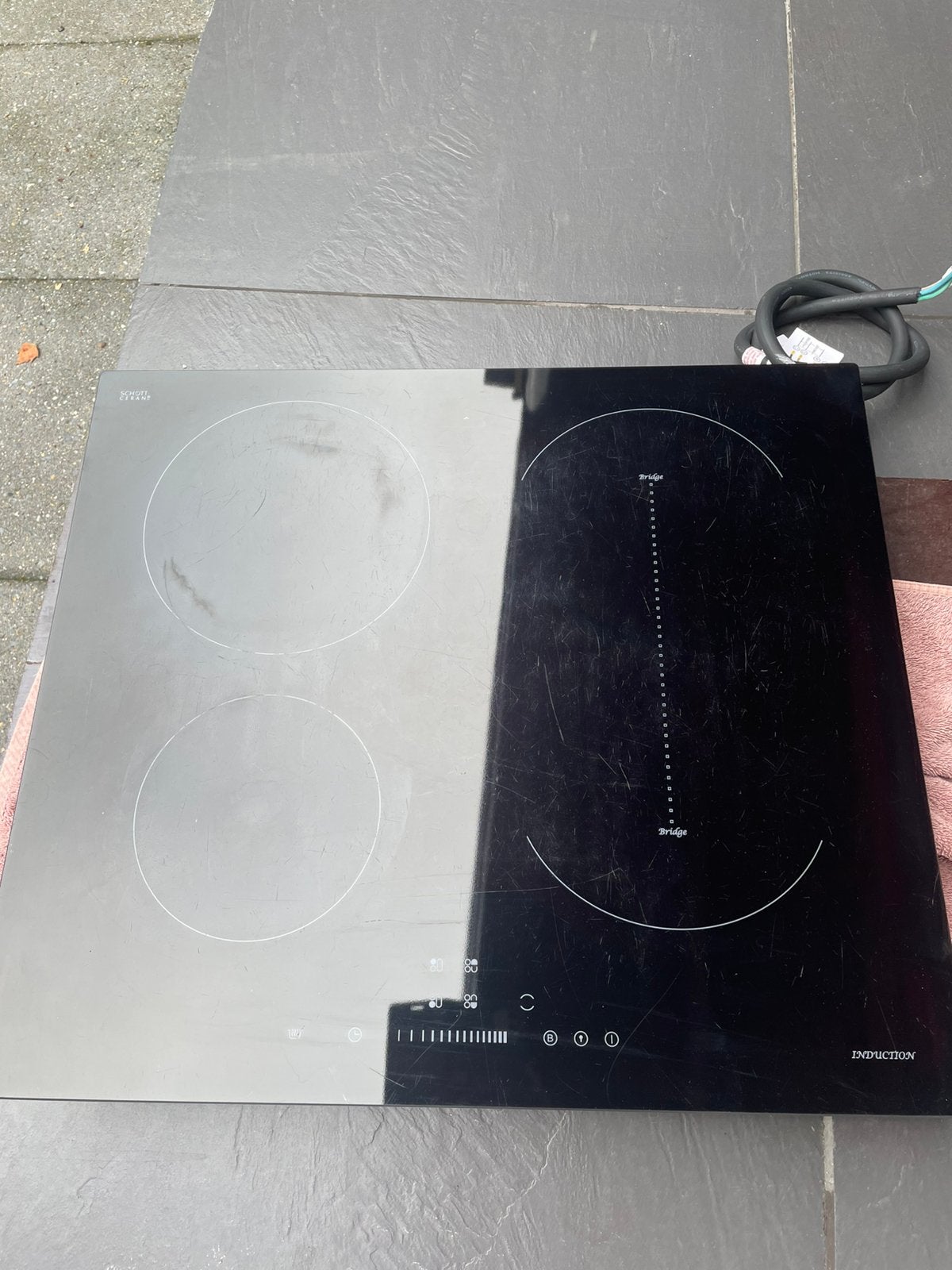 Inductieplaat schott duitse merk, Gebruikt, Energieklasse A of zuiniger, Inbouw, Inductie