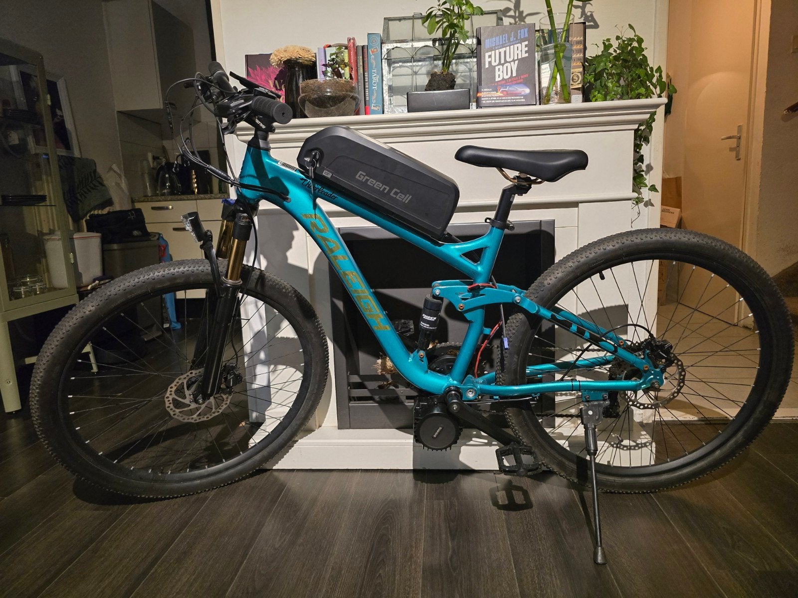 Raleigh Cheerleader E-MTB Full Suspension 1000W, Ophalen