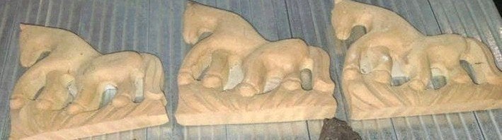 Paardjes voor op klok, Ophalen of Verzenden