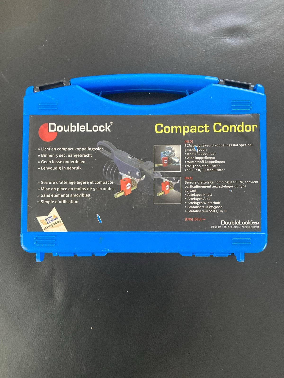 Double lock compact condor caravan dissel slit, Caravans en Kamperen, Ophalen of Verzenden, Zo goed als nieuw