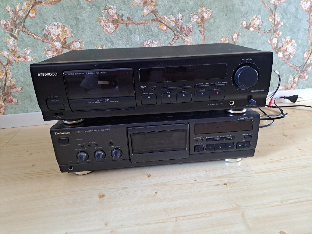set Kenwood en Technics cassette deck, Audio, Tv en Foto, Cassettedecks, Ophalen of Verzenden, Overige merken