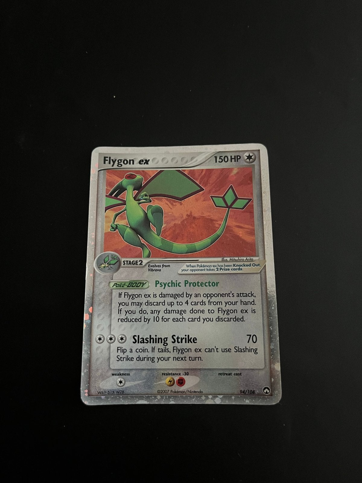 Pokémon Kaart Flygon ex 94/108 Holo EX Deoxys, Ophalen of Verzenden, Gebruikt, Losse kaart