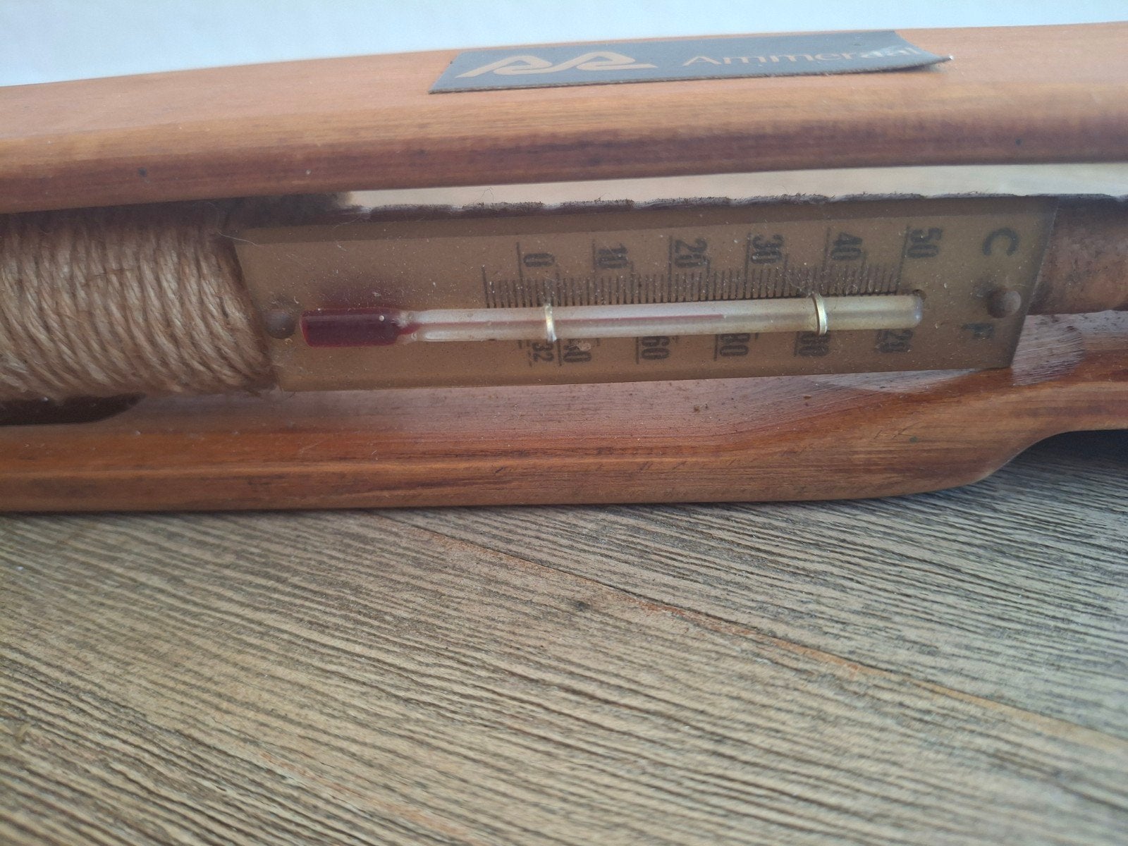 Antieke Weefspoel met Thermometer - Ammeraal, Ophalen of Verzenden