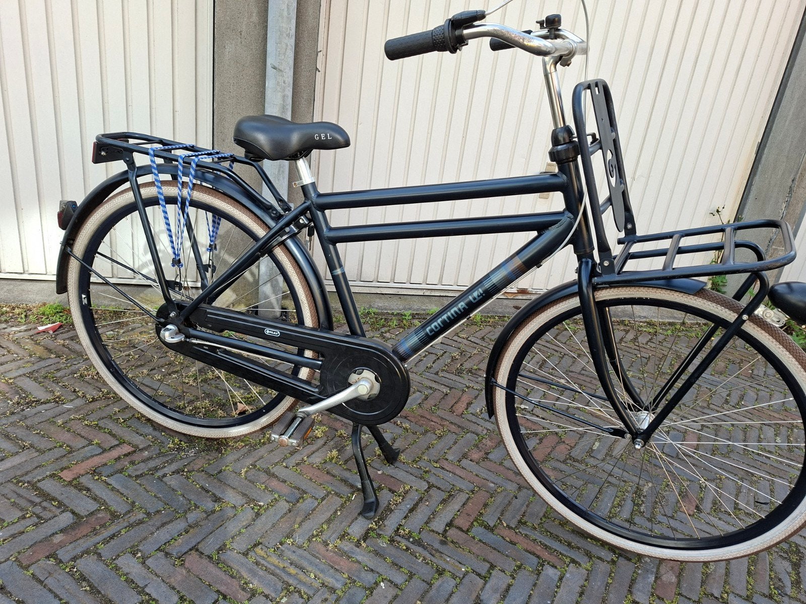 Stevige Cortina U4 jongensfiets FRAME 50, Fietsen en Brommers, Fietsen | Jongens, Terugtraprem, Gebruikt, Cortina U4 transportfiets