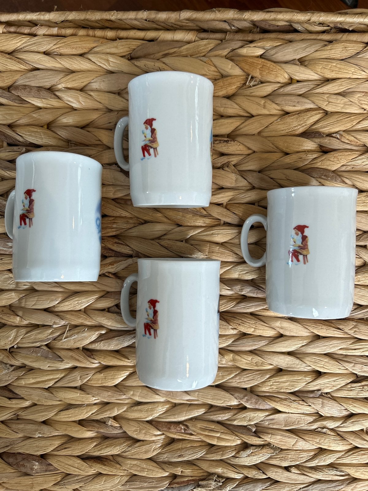 Set van 4 vintage EPIAG Made in Czechoslovakia mokken, Antiek en Kunst, Ophalen of Verzenden