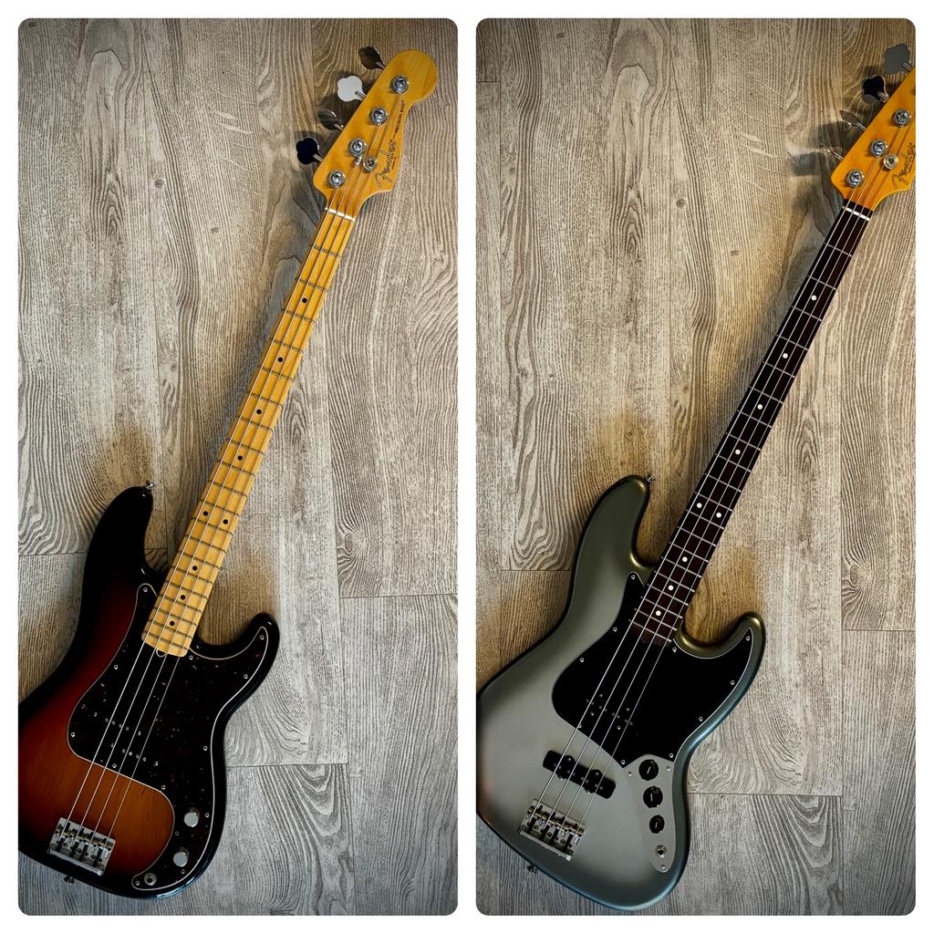 Fender Am Pro Precision en/of Fender Am Pro II Jazz bass, Muziek en Instrumenten, Snaarinstrumenten | Gitaren | Bas, Ophalen, Zo goed als nieuw