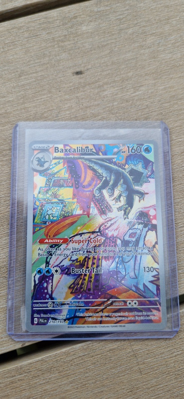 Pokémon TCG Baxcalibur 210/193 PAL EN - Zo goed als nieuw, Ophalen of Verzenden, Zo goed als nieuw, Losse kaart, Foil