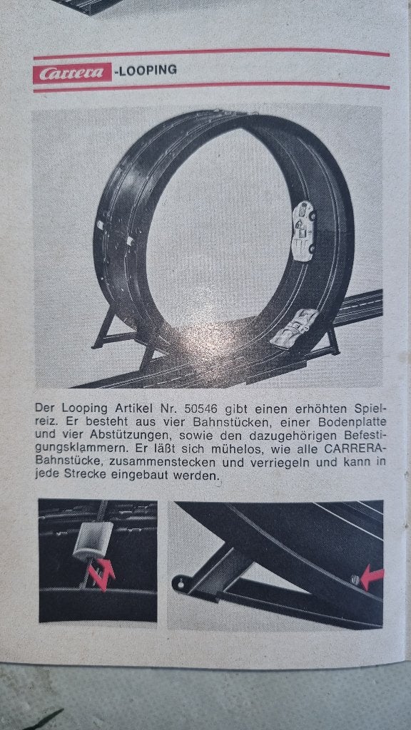 Carrera vintage looping 50546, Kinderen en Baby's, Speelgoed | Racebanen, Ophalen, Gebruikt, Onderdelen, Carrera