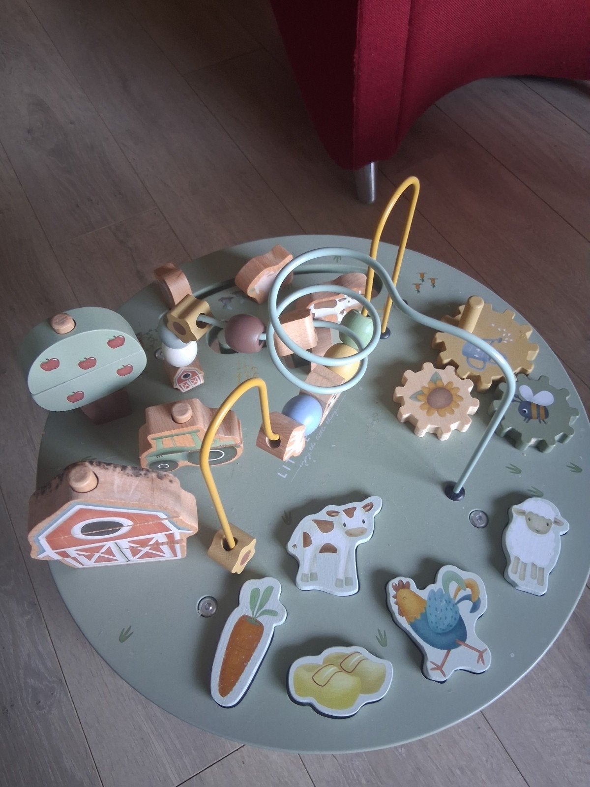 Little Dutch activiteitentafel boerderijdieren, Kinderen en Baby's, Speelgoed | Houten speelgoed, Ophalen of Verzenden, Zo goed als nieuw