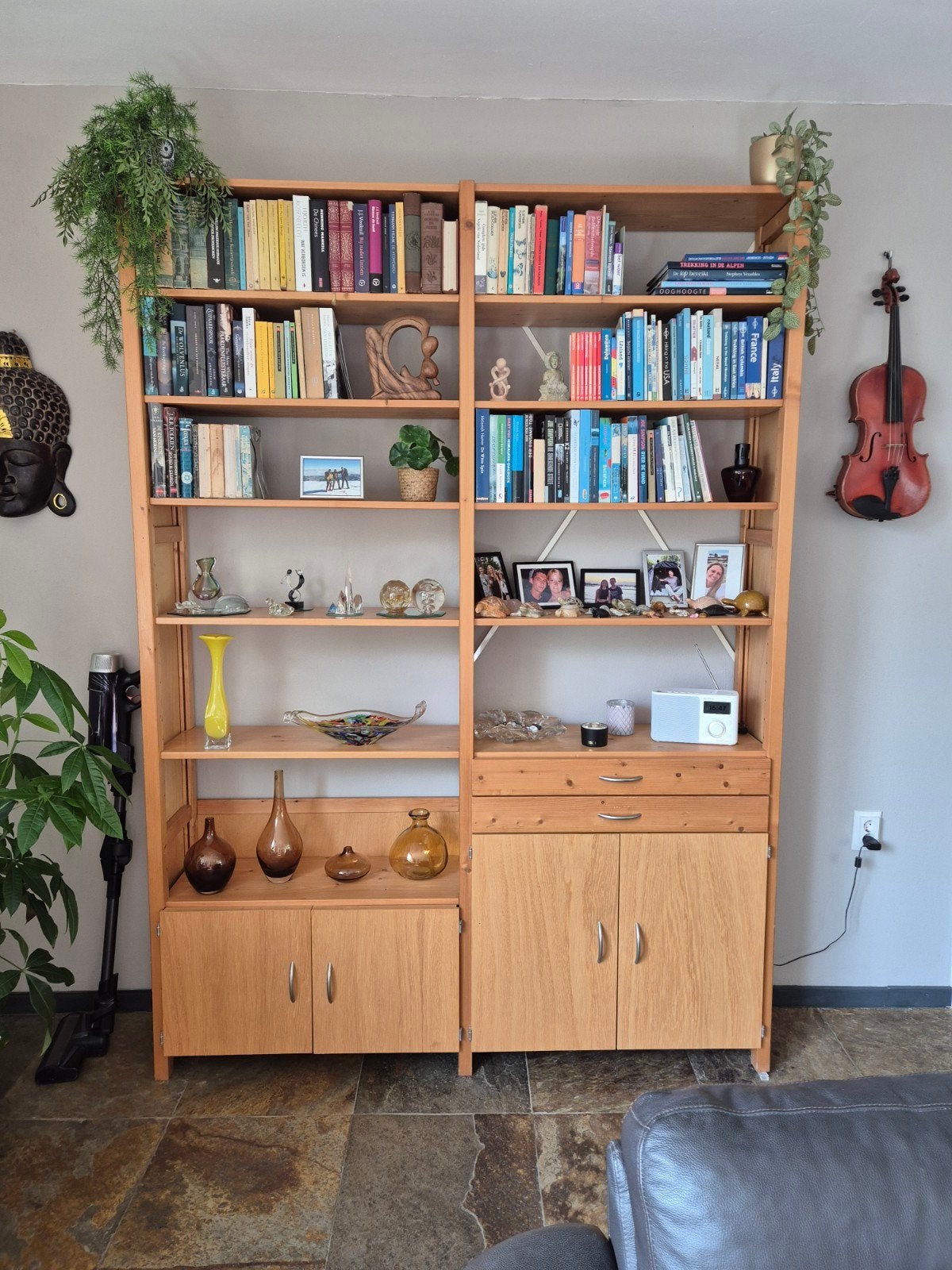 Lundia boekenkast,grenen, Ophalen, Gebruikt, 150 tot 200 cm, Grenenhout