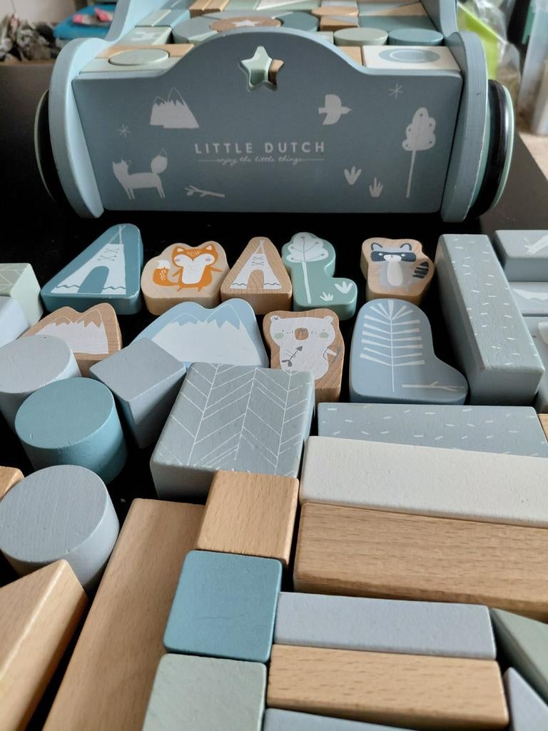 Little dutch blokken kar, Kinderen en Baby's, Speelgoed | Babyspeelgoed, Ophalen, Overige typen