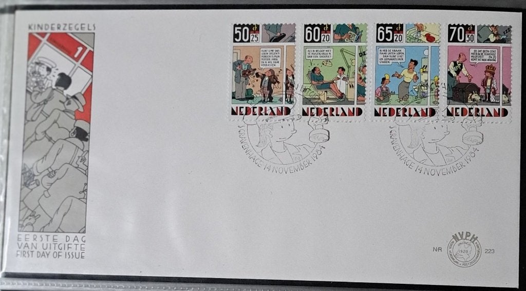 Envelop - 223.1984.Kinderzegels, Postzegels en Munten, Postzegels | Eerstedagenveloppen, Ophalen of Verzenden, Onbeschreven, Nederland