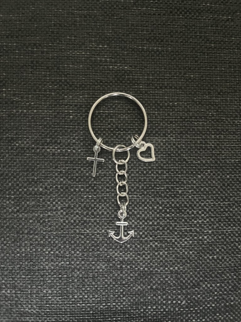 Sleutelhangers geloof Hoop en liefde anker, hart, kruis, Verzamelen, Ophalen of Verzenden, Nieuw, Overige typen