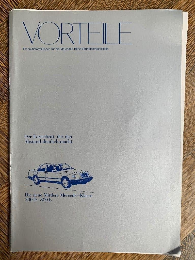 Product informatie map Mercedes-Benz E-klasse W124 1984, Nieuw, Mercedes-Benz, Mercedes, Ophalen of Verzenden