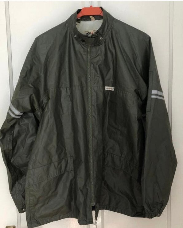 Vintage Agu Sport regenjas | Groen | Maat: S | jaren 80, Ophalen of Verzenden, Zo goed als nieuw