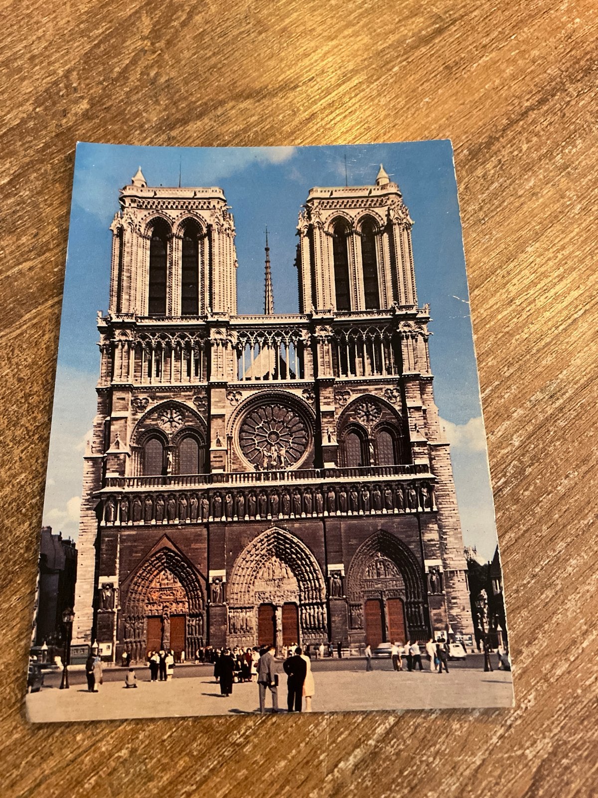 Oude ansichtkaart Notre-Dame de Paris, Ophalen of Verzenden, 1940 tot 1960, Gelopen, Frankrijk