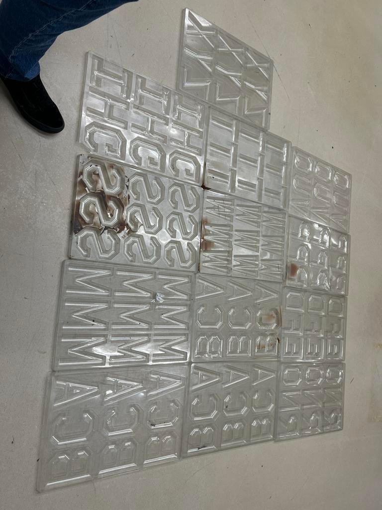 Chocoladeletter mallen kader groot alfabet, Ophalen of Verzenden