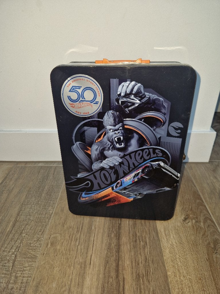 Hotwheels opbergkoffer, Kinderen en Baby's, Speelgoed | Speelgoedvoertuigen, Ophalen, Gebruikt