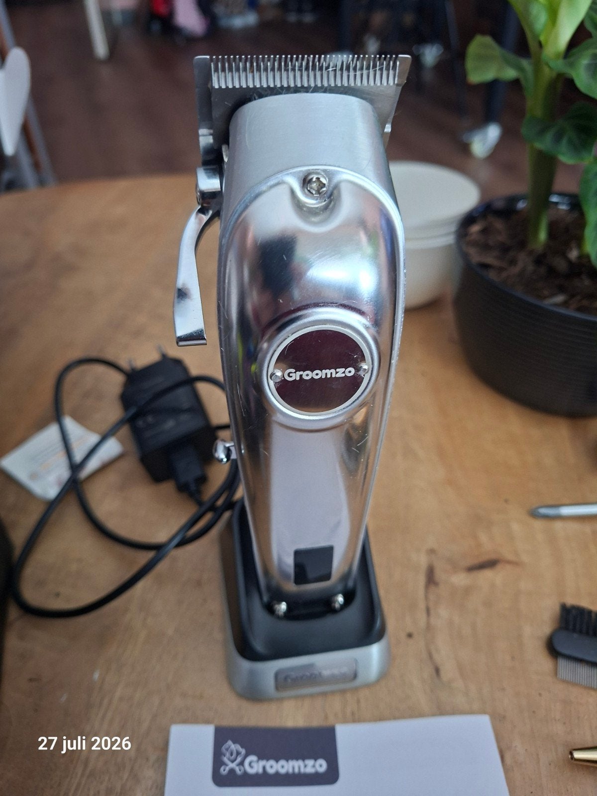 Groomzo Professionele Tondeuse met Turbo voor Dik Haar, Ophalen of Verzenden, Nieuw, Tondeuse