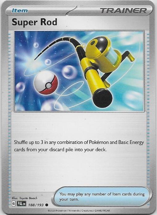 Paldea Evolved,  Super Rod [common] 188/193, Verzenden, Nieuw, Losse kaart