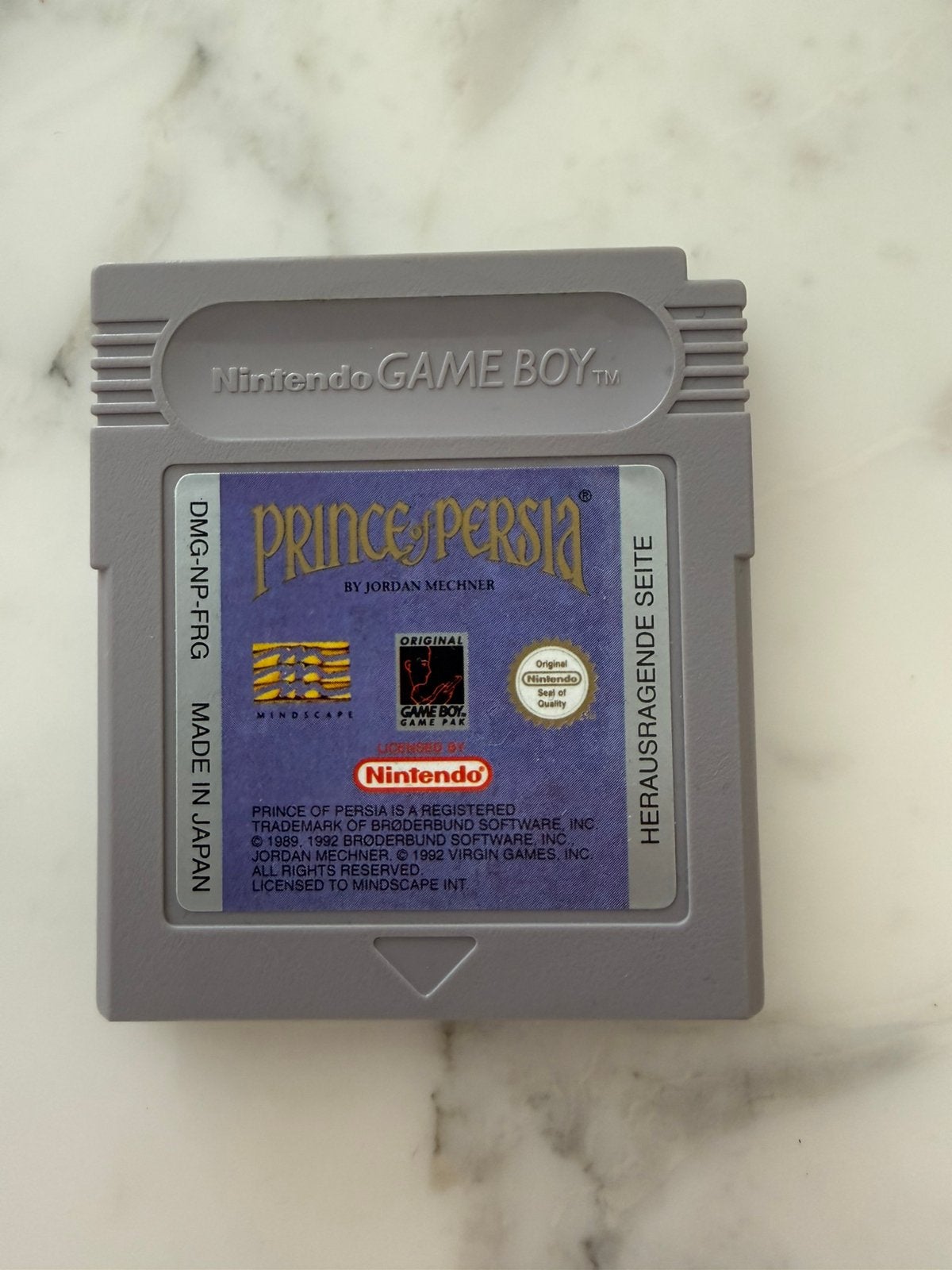 Prince of Persia - Originele Nintendo Game Boy Game, Avontuur en Actie, 1 speler, Ophalen of Verzenden, Zo goed als nieuw
