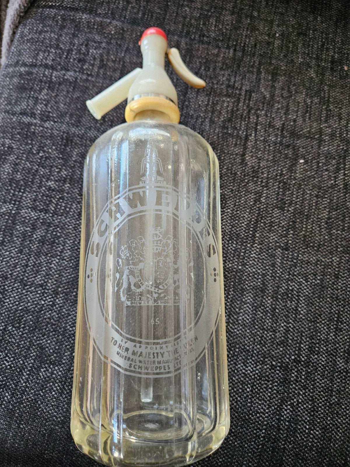 Schweppes spuitwaterfles, Antiek en Kunst, Ophalen of Verzenden
