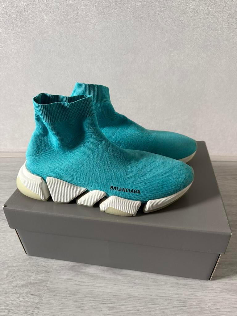 Balenciaga speed runners maat 44, blauw, Kleding | Heren, Schoenen, Ophalen of Verzenden, Zo goed als nieuw, Blauw