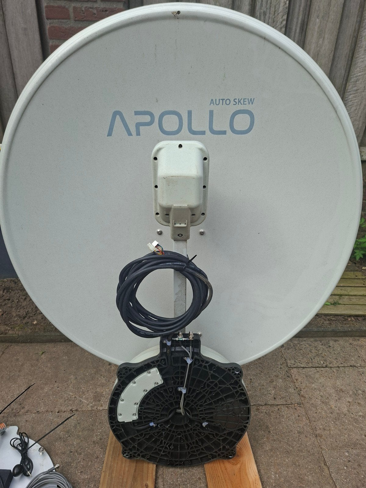 Volautomatisch satelliet apollo auto skew, Ophalen
