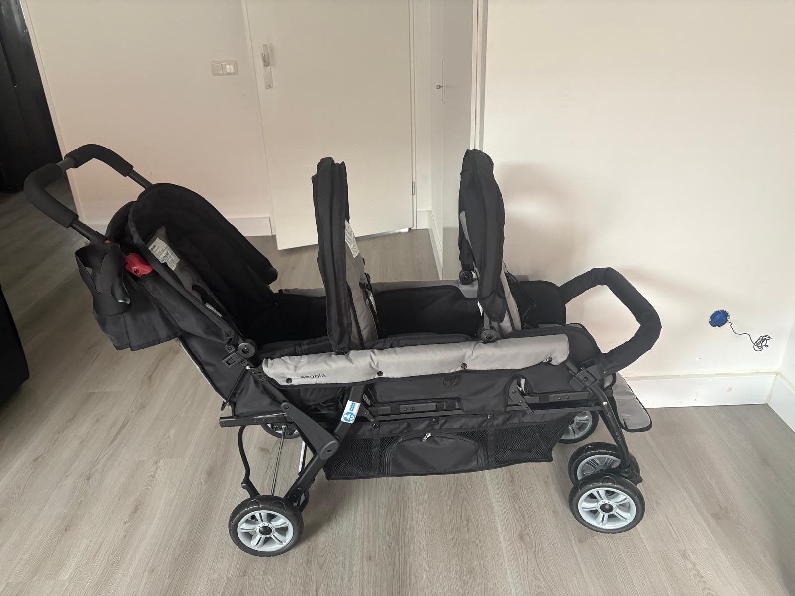 Gaggle Compass 3-zits drieling kinderwagen, Duowagen, Ophalen of Verzenden, Zo goed als nieuw, Kinderwagen
