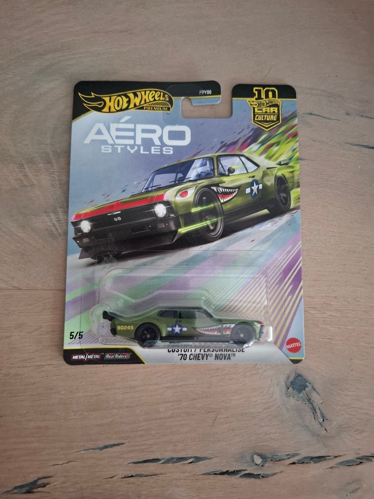 Hot Wheels Premium Aero Styles - Custom '70 Chevy Nova, Ophalen of Verzenden, Nieuw, Auto