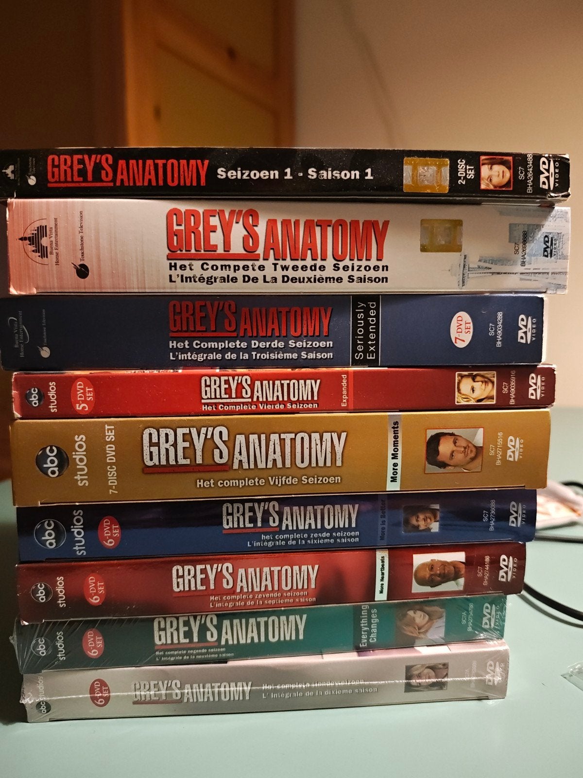 Grey's Anatomy DVD Boxsets Seizoen 1 t/m 8, Cd's en Dvd's, Ophalen of Verzenden, Vanaf 12 jaar, Seizoen 1, Gebruikt