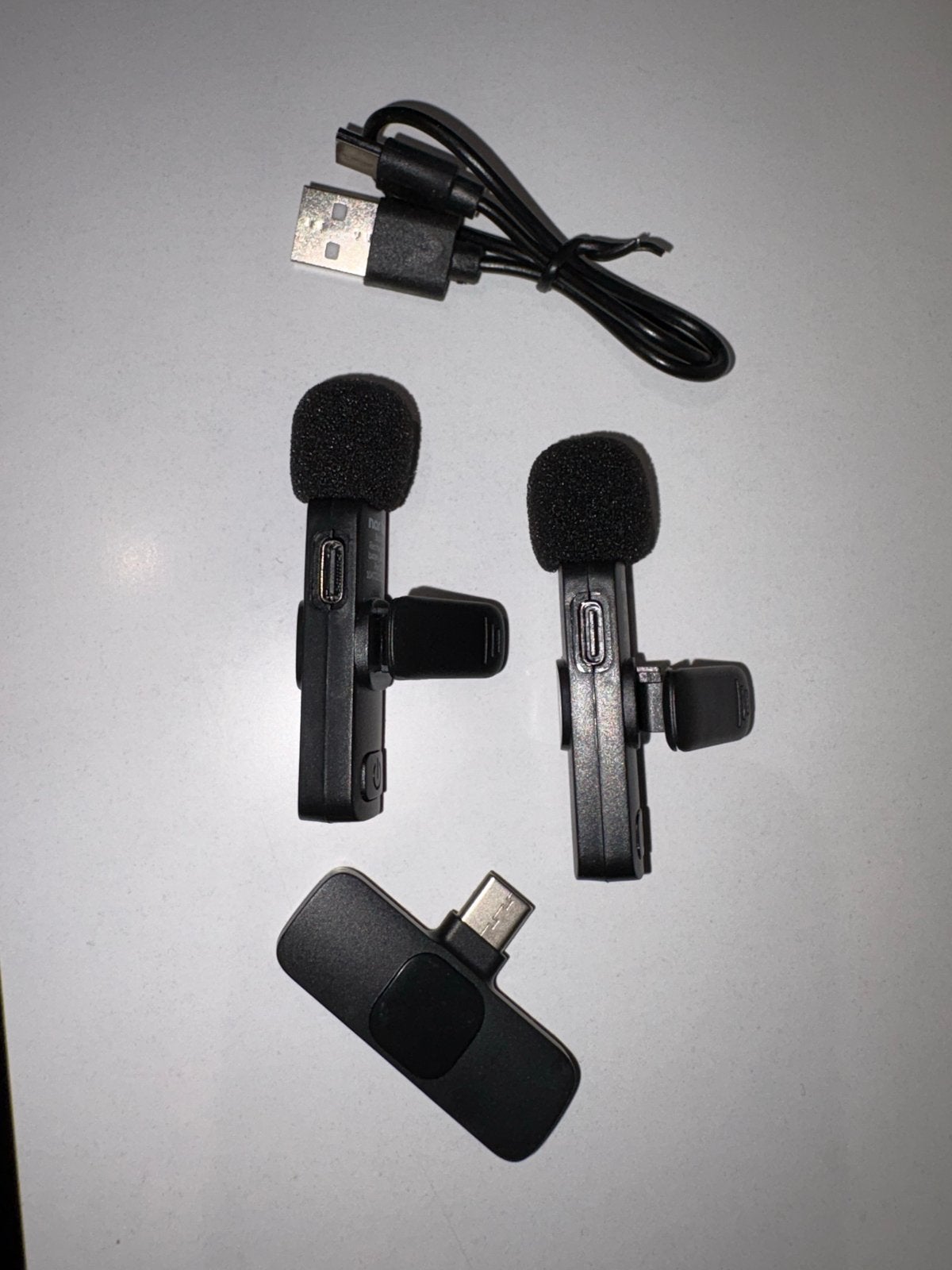 Nor-Tec Draadloze Clip-on Microfoons (2 stuks) met USB-C, Ophalen of Verzenden, Zo goed als nieuw, Overige typen, Draadloos