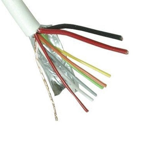 2x0.75+6x0.22 Alarmkabel Eca soepel wit HSP (500 meer), Verzenden, Nieuw