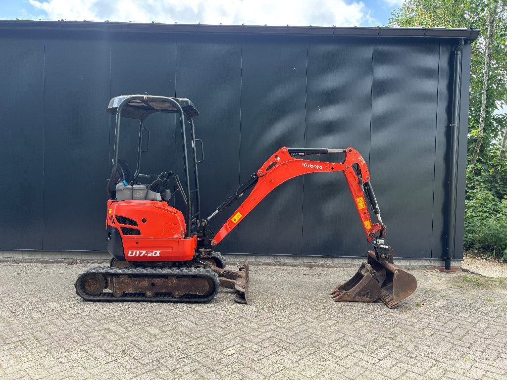 Kubota U17-3 Alpha (2014) 2 stuks 2000hrs & 3000hrs!, Zakelijke goederen, Ophalen, Graafmachine