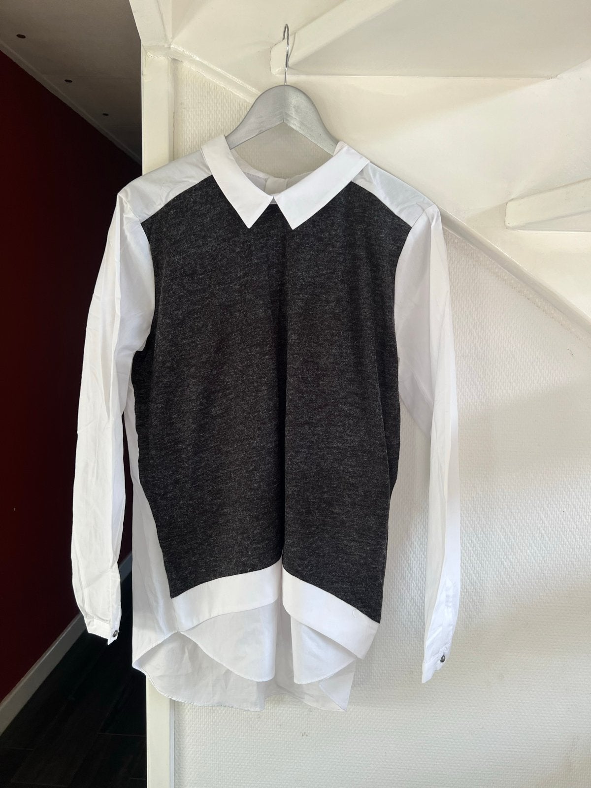 Pulz Jeans Stefanel l/s tuniek - Maat XL, Kleding | Dames, Ophalen of Verzenden, Gedragen, Maat 46/48 (XL) of groter, Wit
