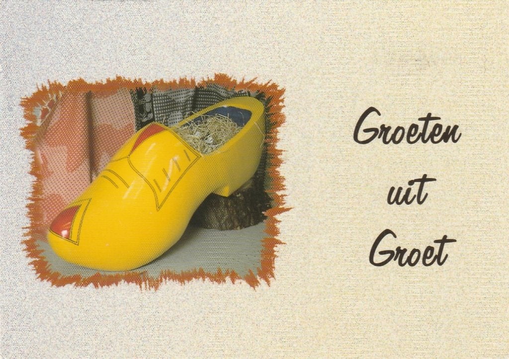 GROET (N.H.) Klomp Groeten, Verzenden, 1980 tot heden, Gelopen, Noord-Holland