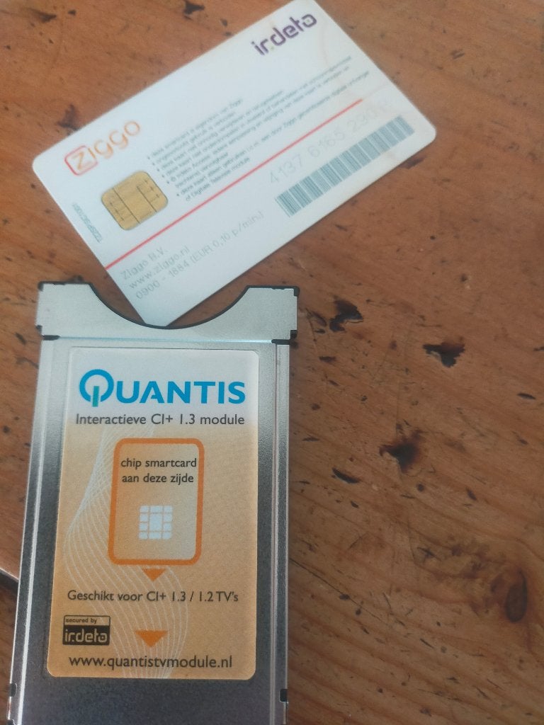 Quantis interactieve CI+ module. met ziggo kaart, Ophalen of Verzenden, Zo goed als nieuw