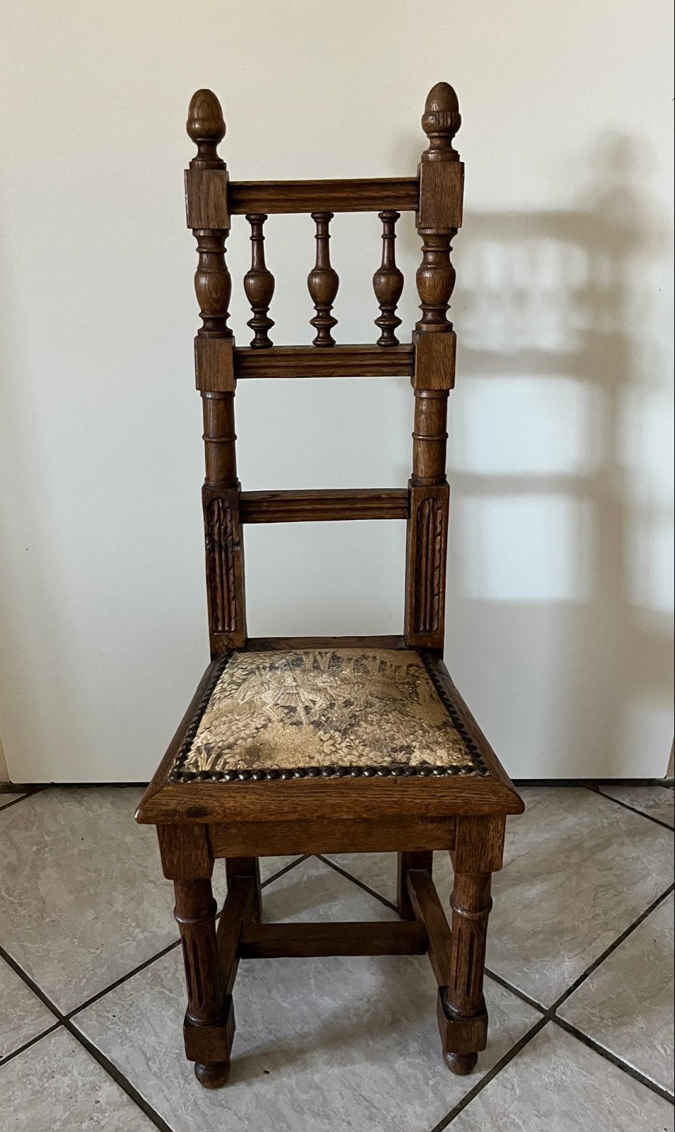 Antieke Henri II Haardstoel - Eikenhout, ca. 1880-1900, Antiek en Kunst, Antiek | Meubels | Stoelen en Banken, Ophalen