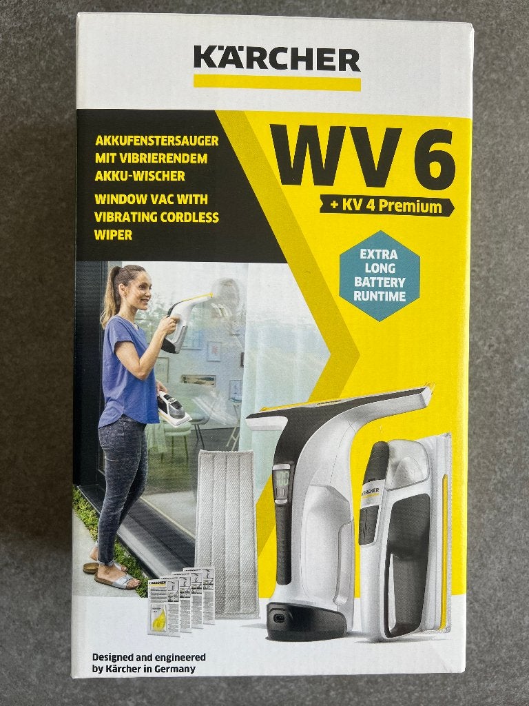 Kärcher WV 6 + KV 4 Premium ramenreiniger [Nieuw], Ophalen of Verzenden, Raamwisser of Trekker