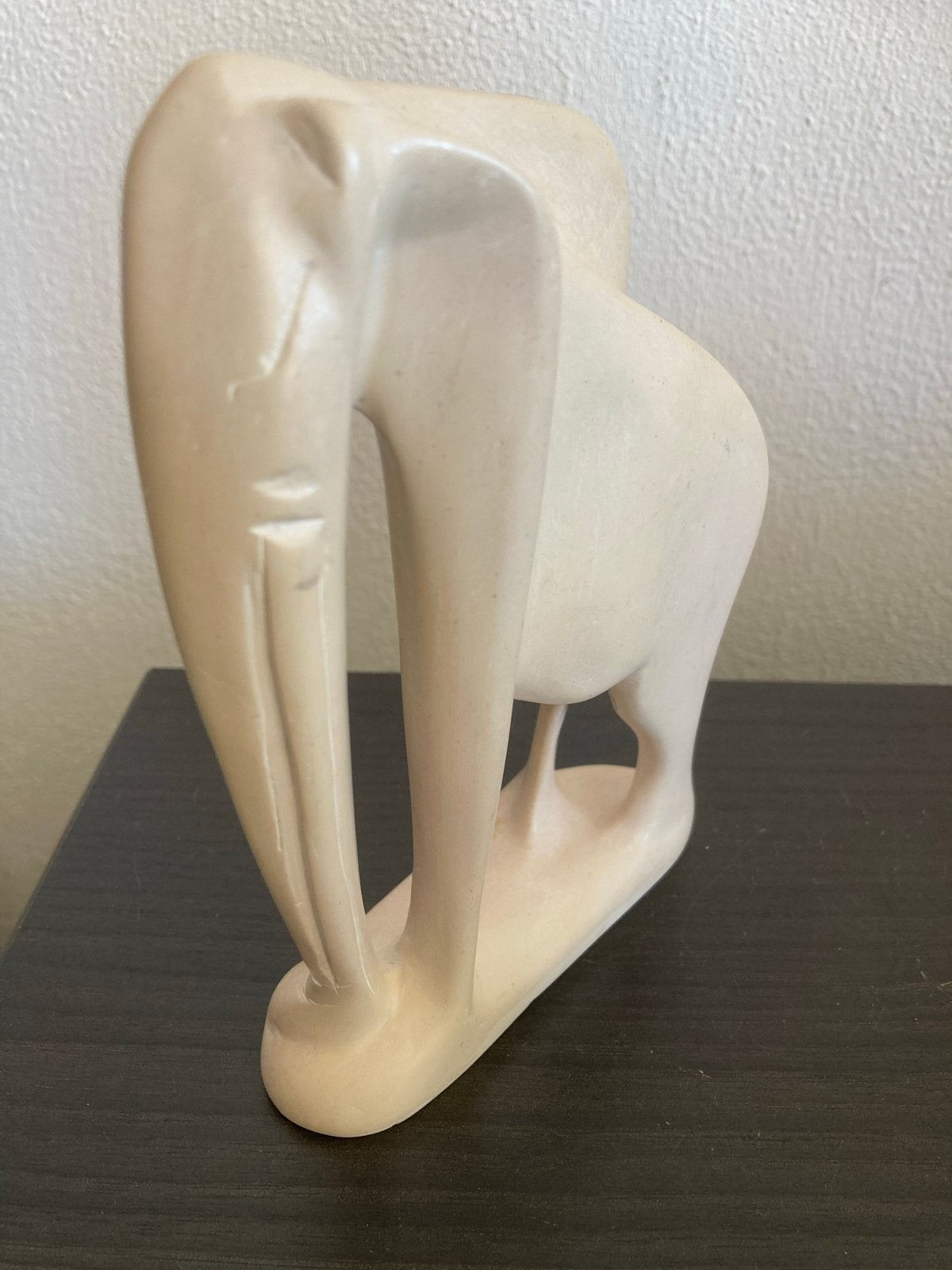 Gestileerd Zeepsteen Olifant Beeldje - Minimalistisch Design, Antiek en Kunst, Minder dan 20 cm, Ophalen of Verzenden, Steen of Keramiek