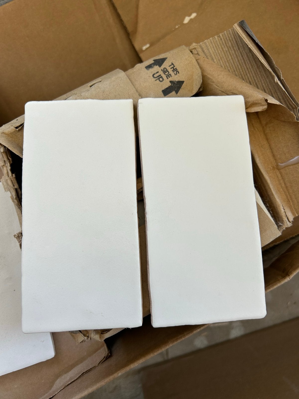 4/5 M2 handgebakken tegeltjes (wit), Ophalen, Nieuw, Minder dan 20 cm, Minder dan 5 m²