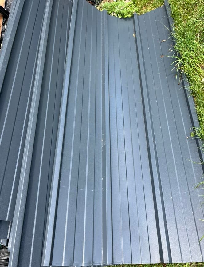 Damwand platen, Zwart, Zo goed als nieuw, 15 m² of meer, Metaal