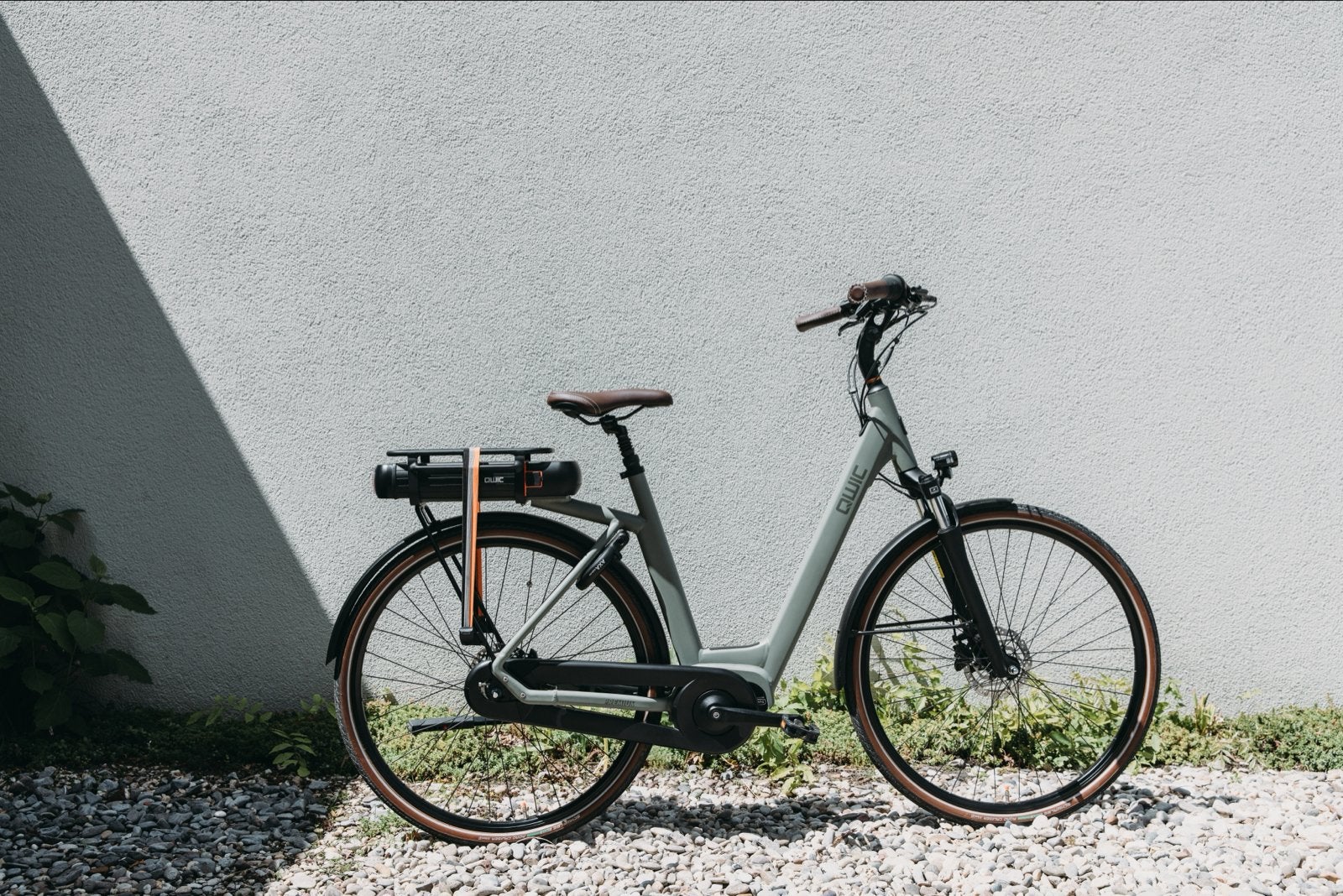 Qwic Premium MN7 Khaki E-bike - Recent onderhoud, 47 tot 51 cm, Ophalen, Gebruikt, Qwic