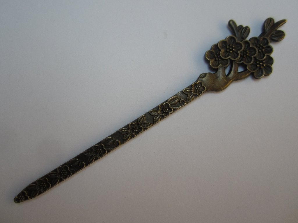 Oude Chinese haarspeld van koper,4453B, China, Ophalen of Verzenden