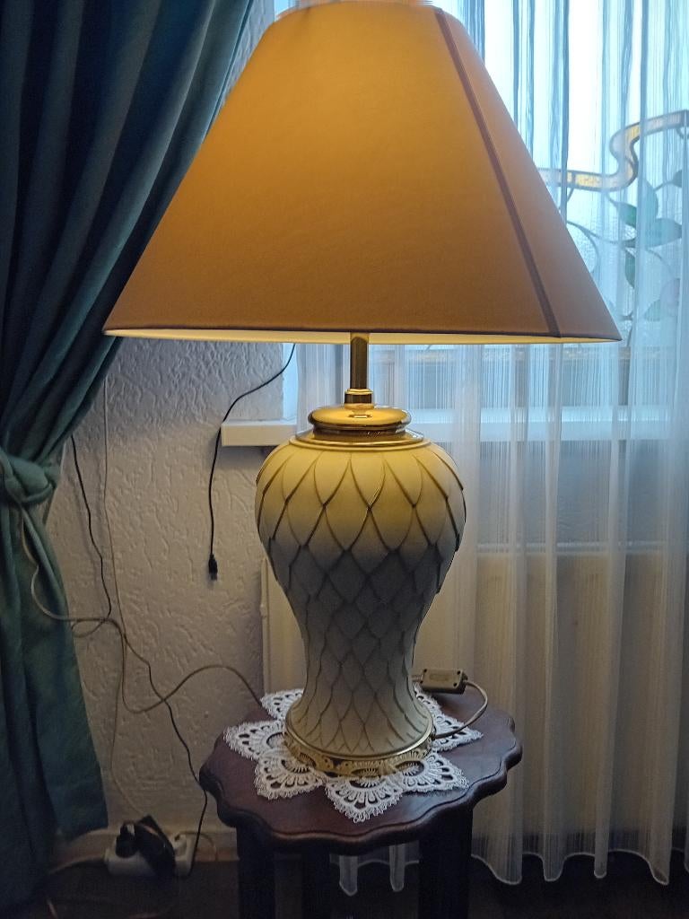 keramiek tafel lamp, Huis en Inrichting, Lampen | Tafellampen, Ophalen of Verzenden, Zo goed als nieuw, 50 tot 75 cm