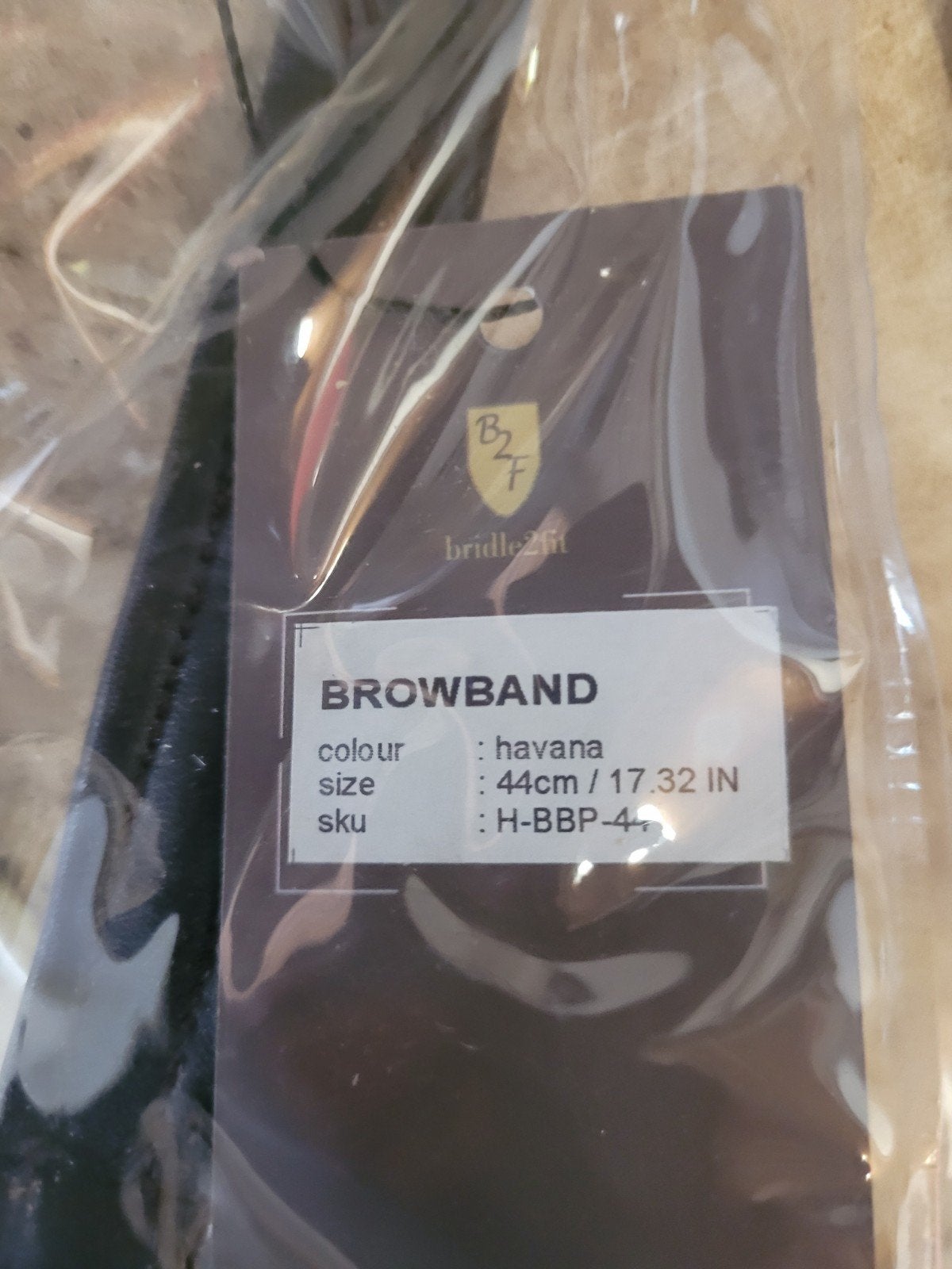 Frontriem bridle2fit 44cm havanna kleur, Ophalen, Nieuw, F.R.A., Frontriem